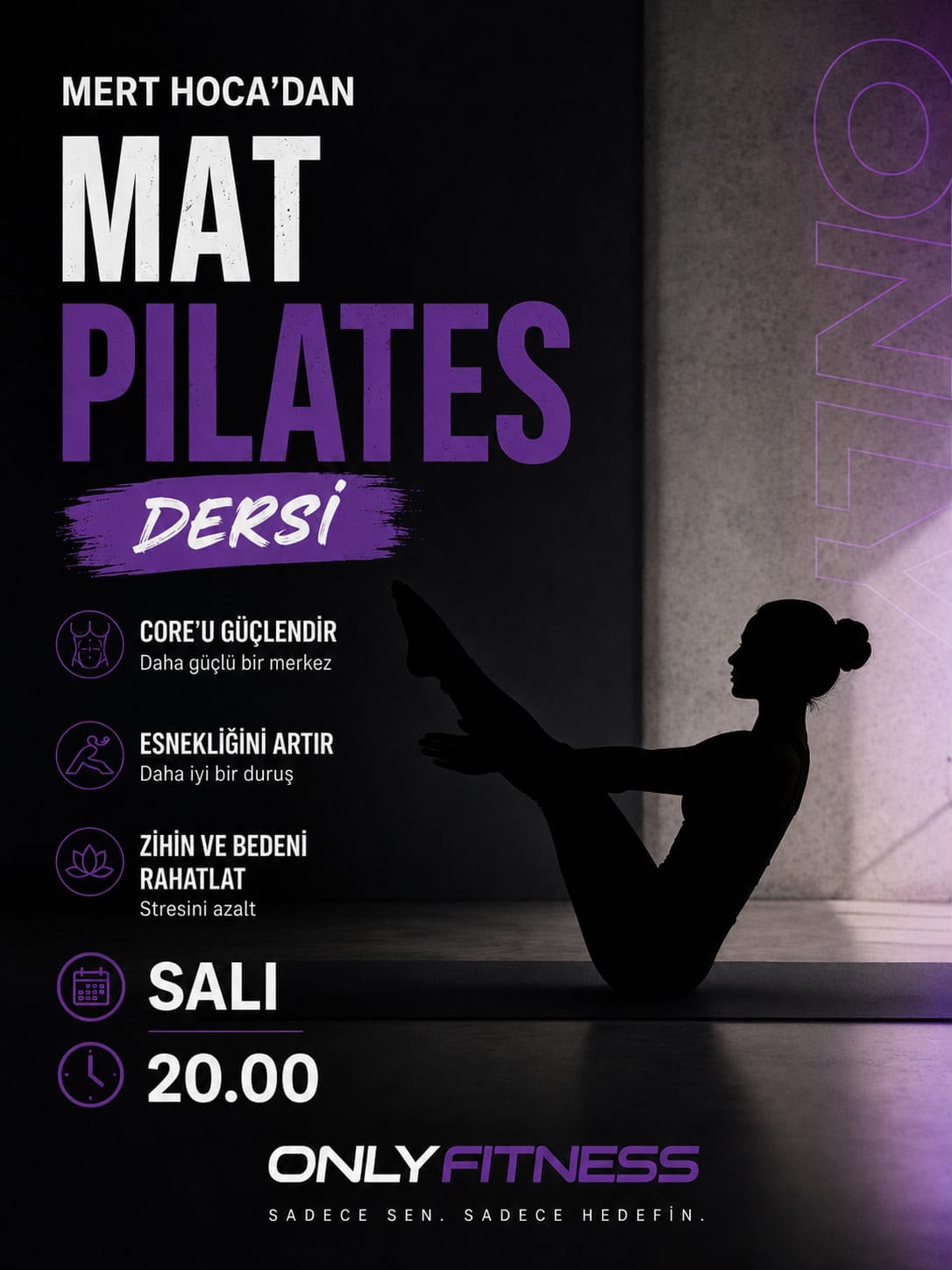 Mat Pilates – Salı 20:00